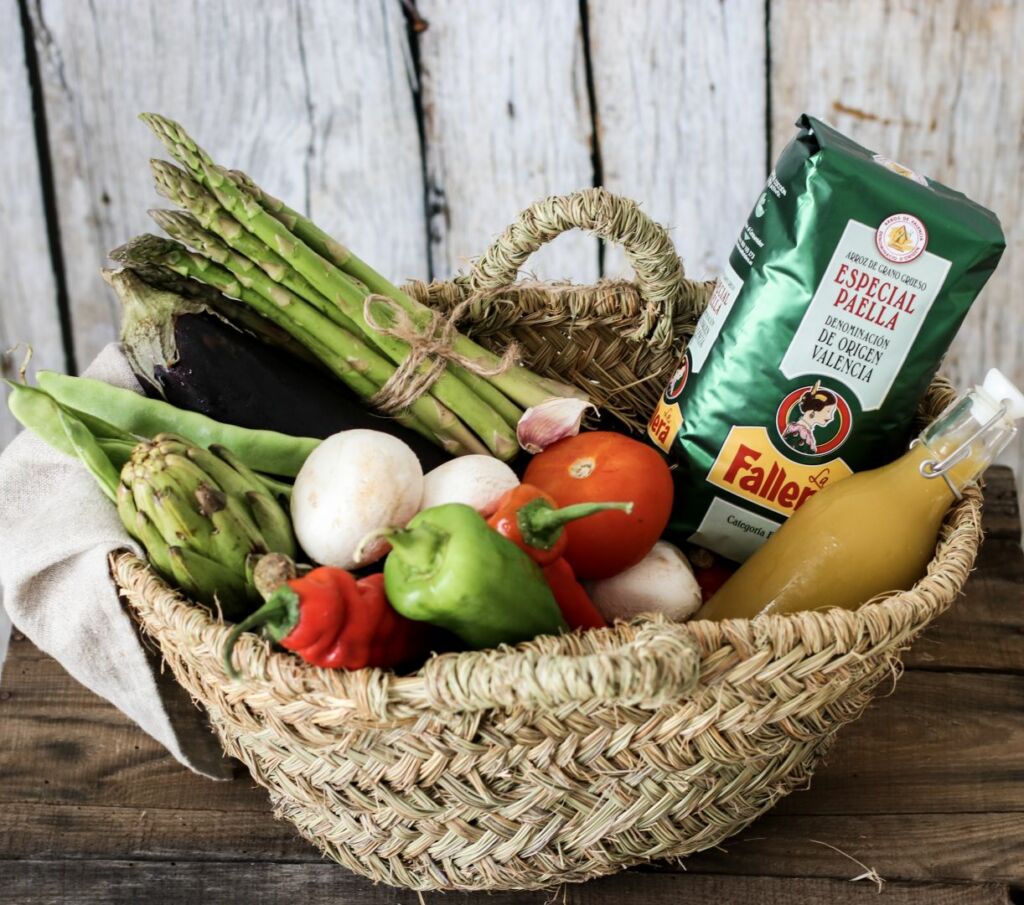 Ingredientes arroz con verduras