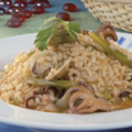 arroz con pulpitos y alcachofas