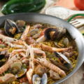 paella mixta con marisco