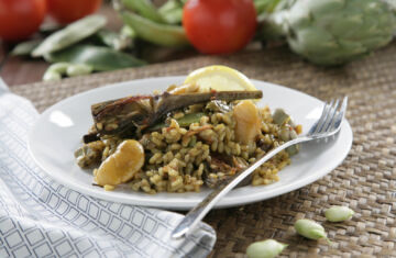 Paella de verduras