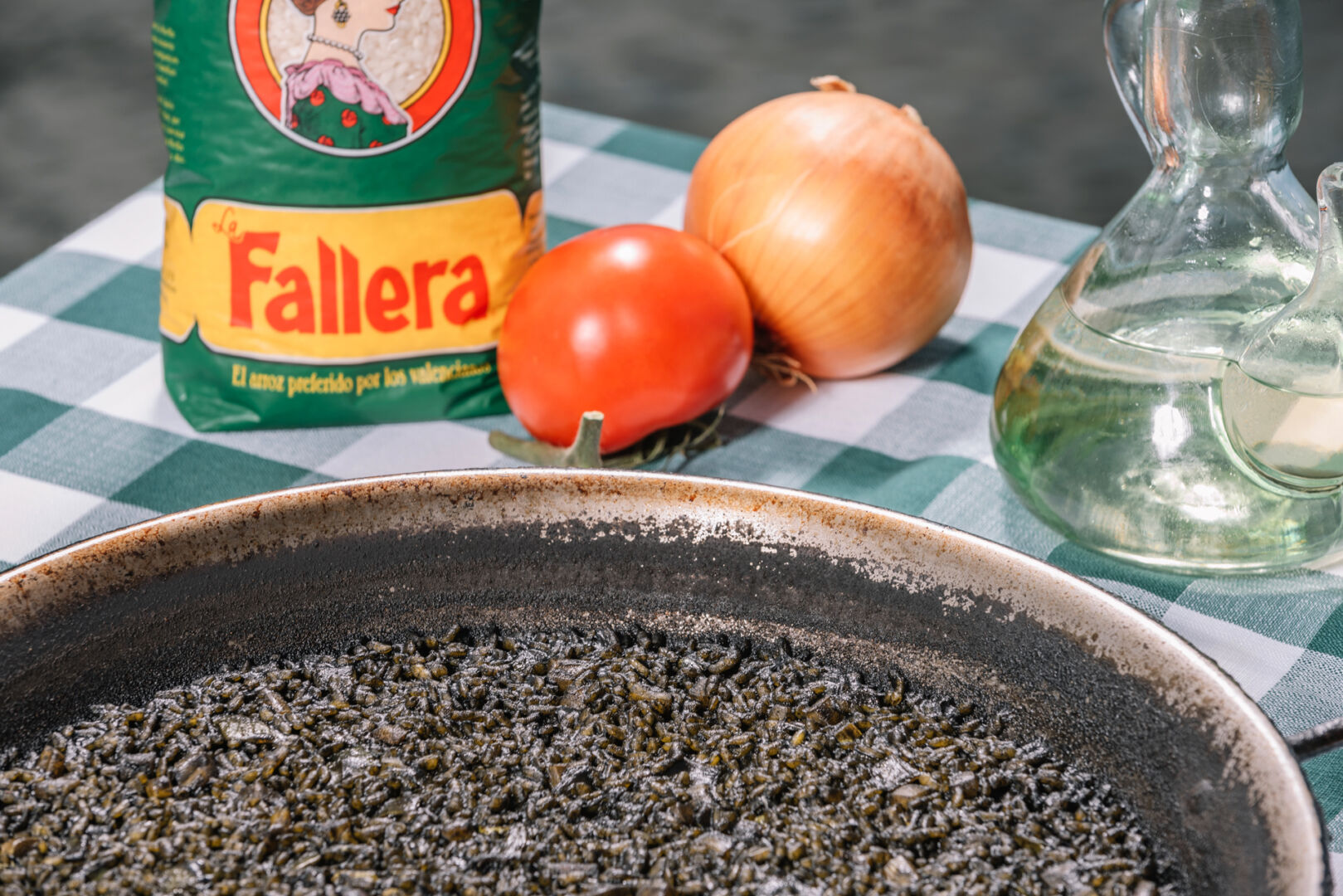 Arroz negro con calamares