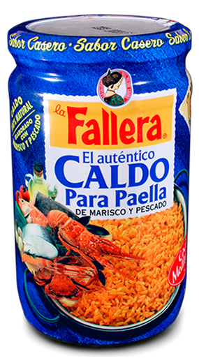 Caldo de marisco para paella La Fallera