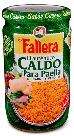 Caldo de carne y verduras para Paella La Fallera