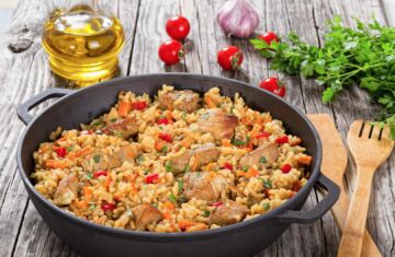 paella de carne