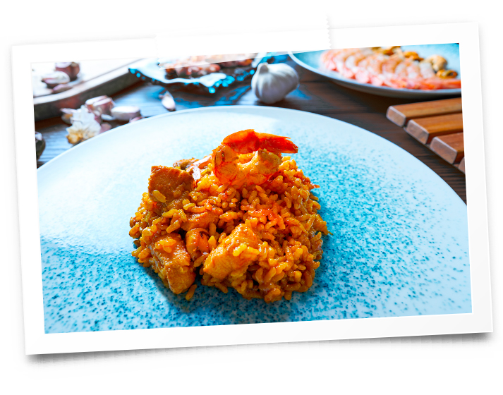 Plato final del arroz al señoret
