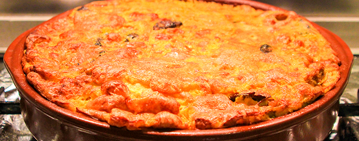 Metemos la paella en el horno precalentado