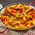 Arroz con costillas adobadas