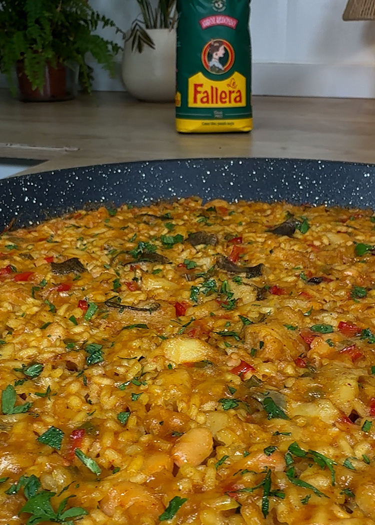 Reposo para arroz empedrado