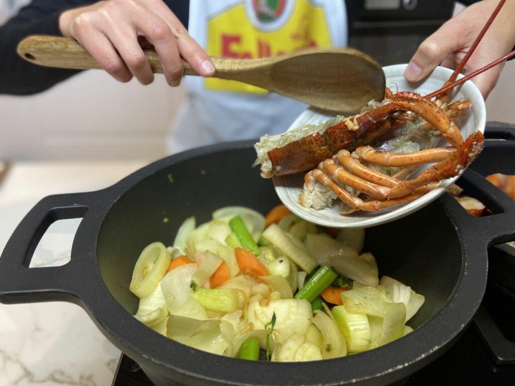 Cómo hacer arroz caldoso con bogavante