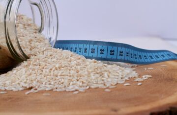 Medidas de arroz blanco