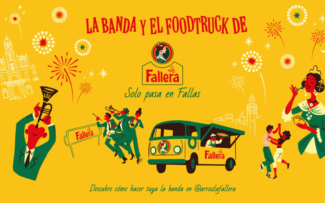 Una banda para la ciudad y un foodtruck paellero solo pasa en Fallas