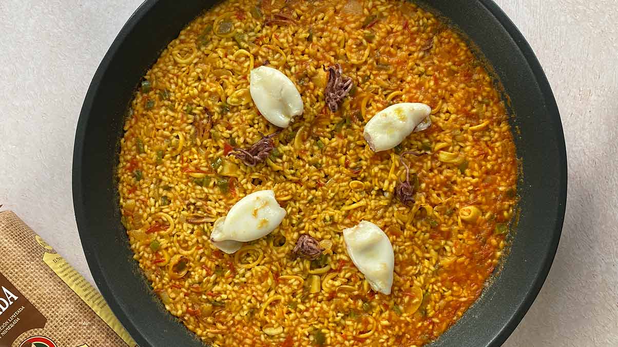 paso 5 arroz con chipirones