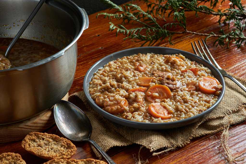 Qué hacer caldo de verduras - lentejas