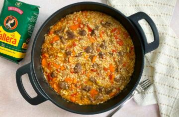 arroz con carrillada