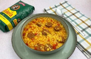 arroz con chorizo