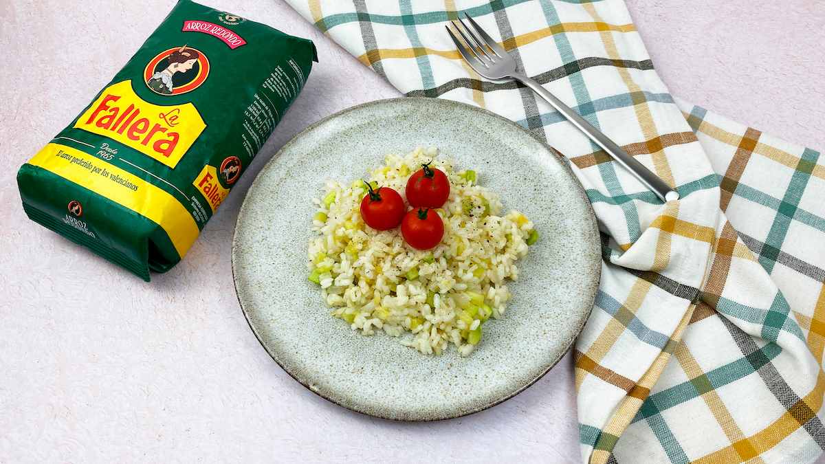 Paso a paso arroz con calabacín: emplatar