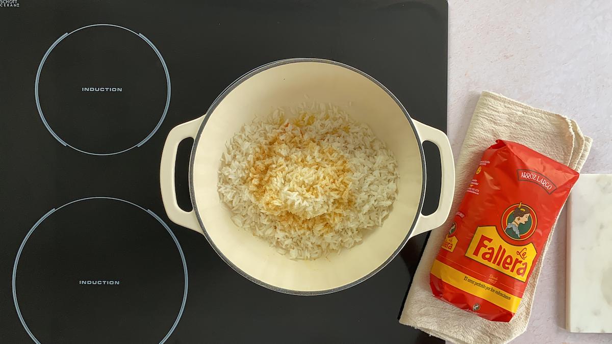 Paso a paso arroz mil delicias: sofreír el arroz