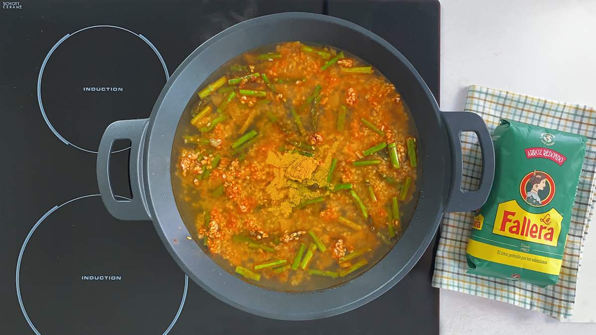 Paso a paso arroz con espárragos cocinar arroz