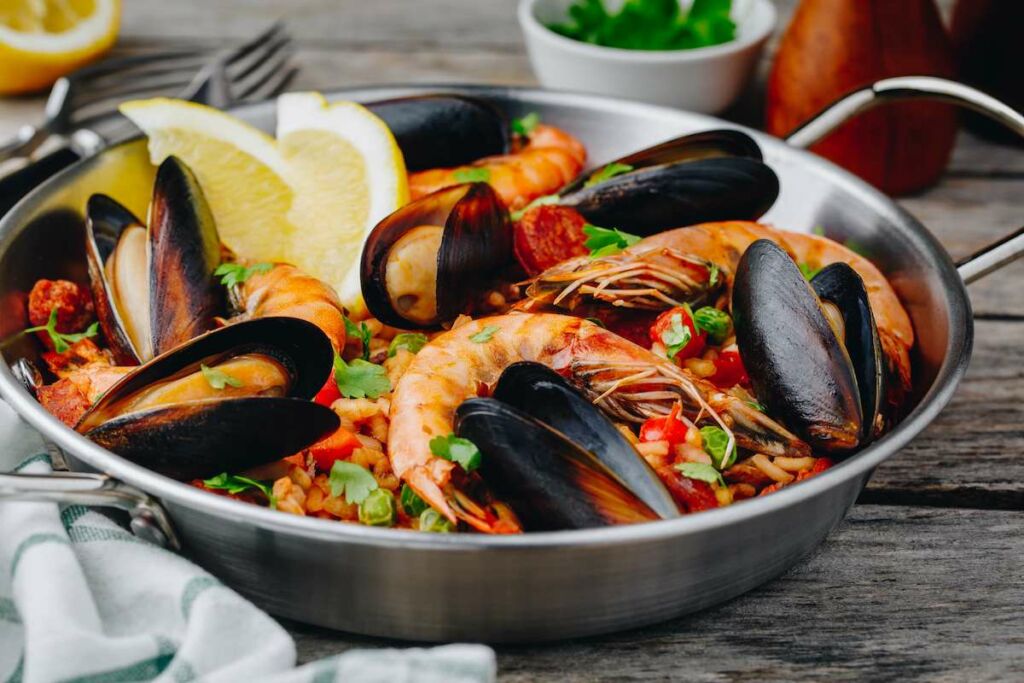 Cocer mejillones para paella