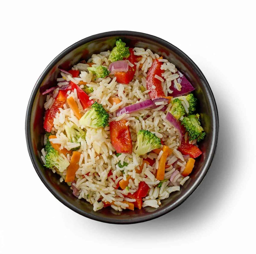 El arroz tiene grasas saturadas arroz con verduras