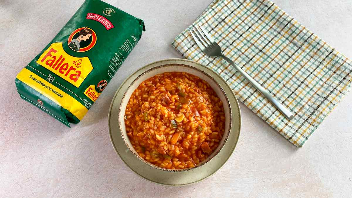 Paso a paso arroz con tomate emplatar