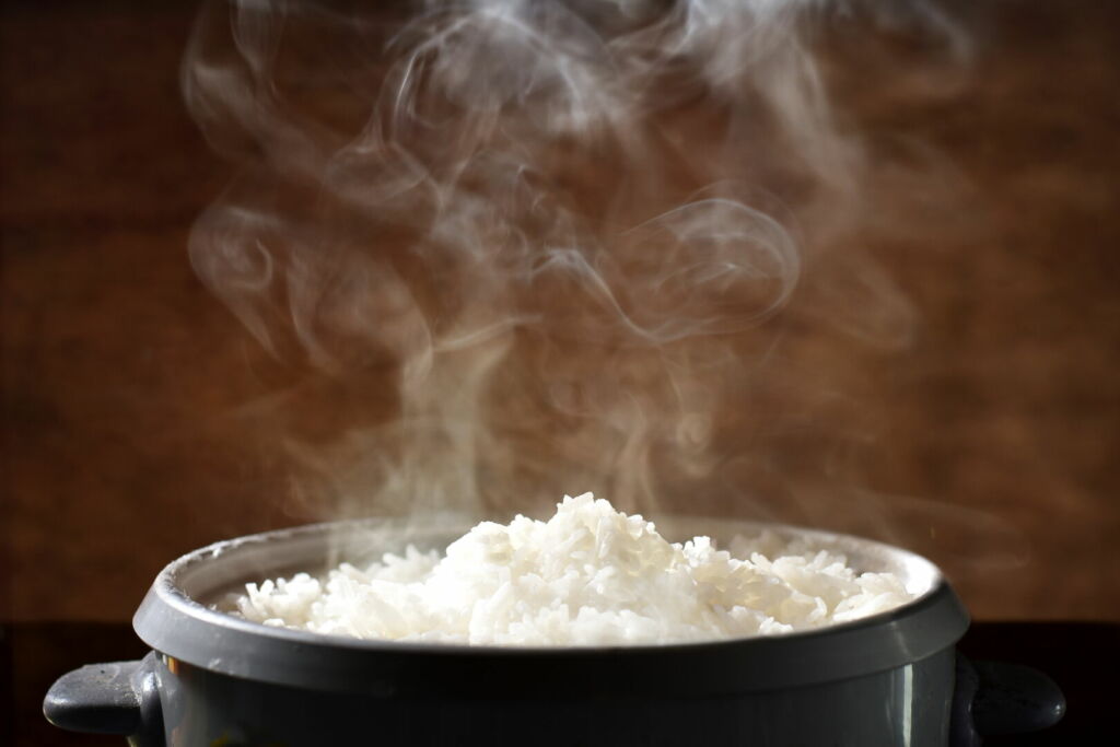 cocinar arroz vaporizado