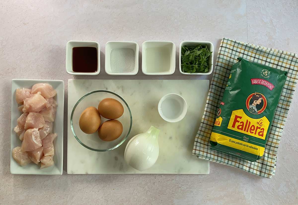 paso a paso oyakodon ingredientes