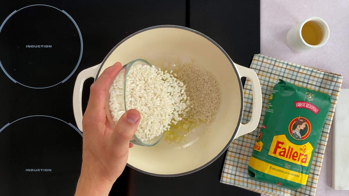 paso a paso risotto a la milanesa tuesta arroz