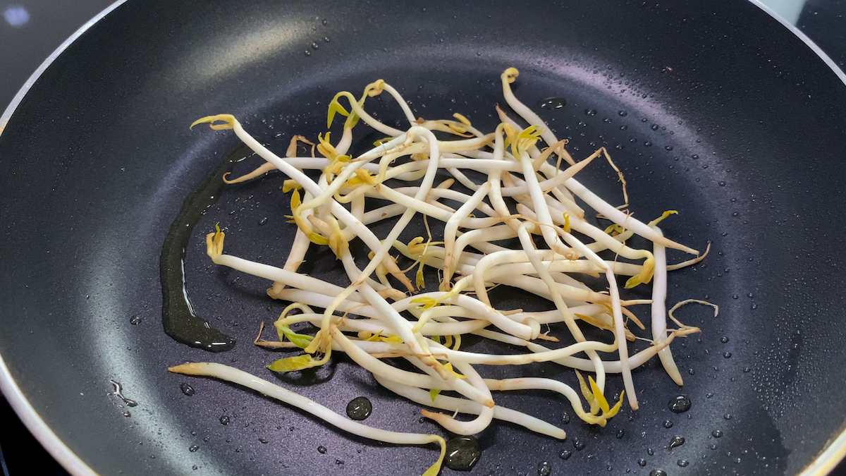 Paso a paso bibambap salteado verduras