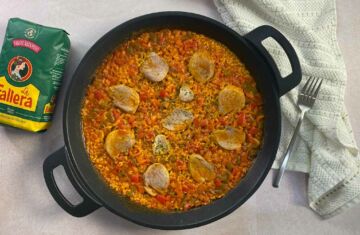 arroz con solomillo