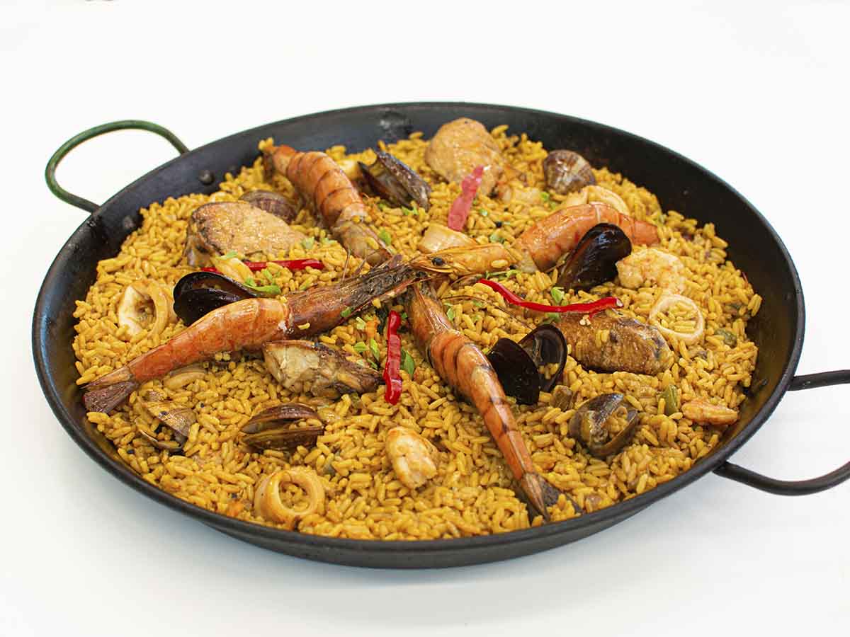 Valor nutricional paella mariscos