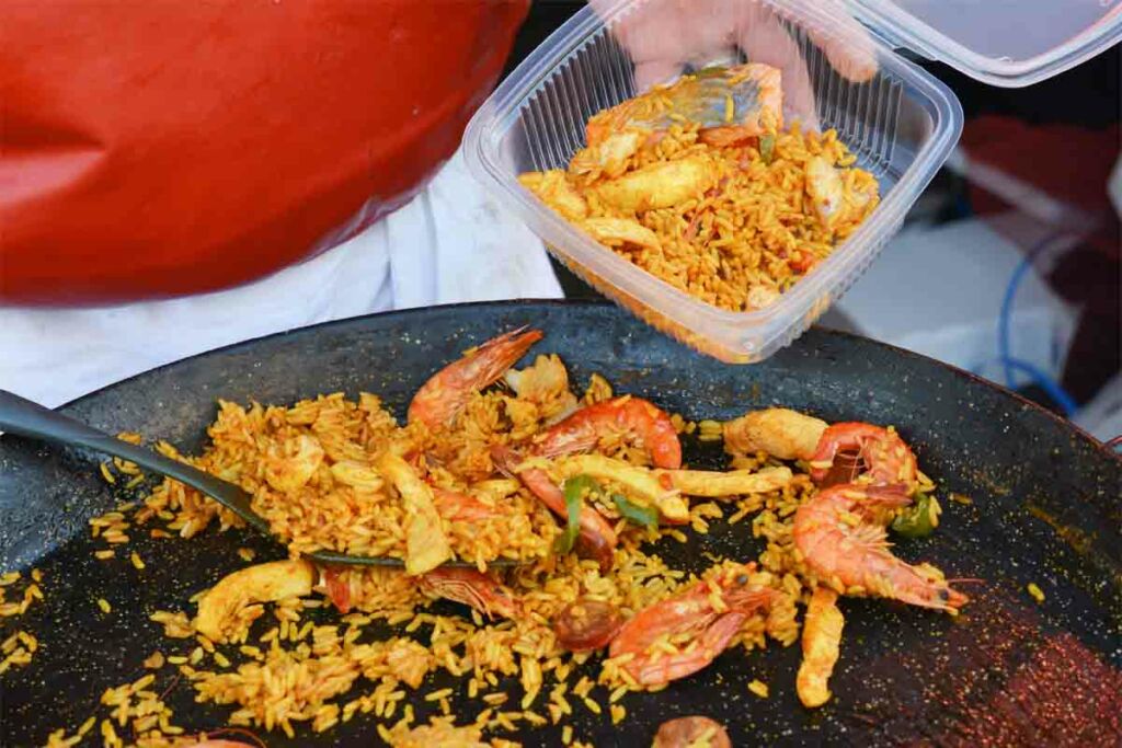 cómo descongelar la paella