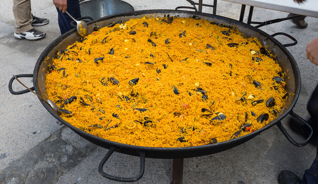 paella para 20 personas