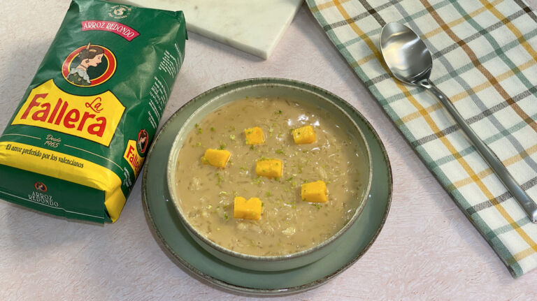 Foto de Receta de arroz con leche de coco y mango: Paso a paso