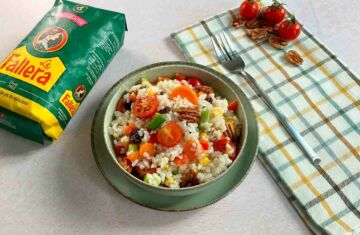 Ensalada de arroz con verduras