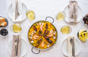 vino blanco para paella