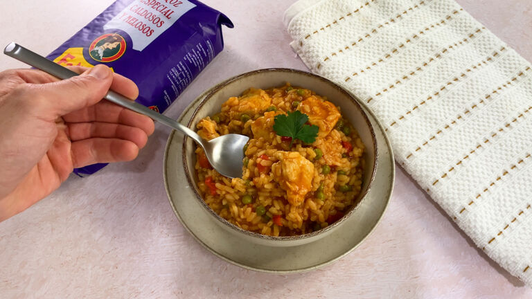 Foto de Receta de arroz meloso con pollo