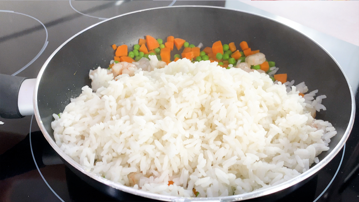 arroz tres delicias incorporacion arroz