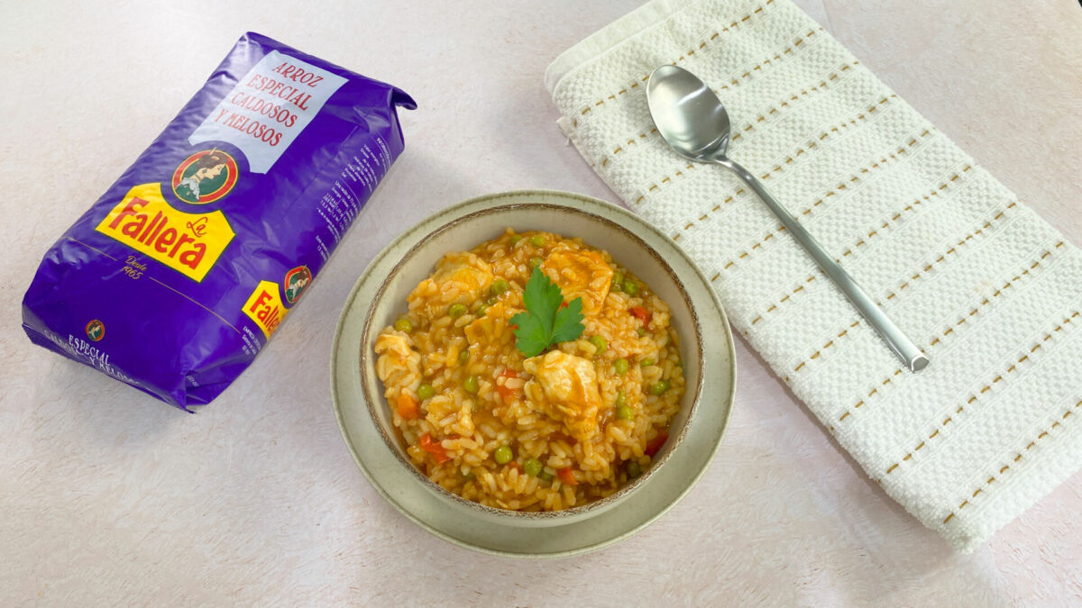 Arroz meloso con pollo