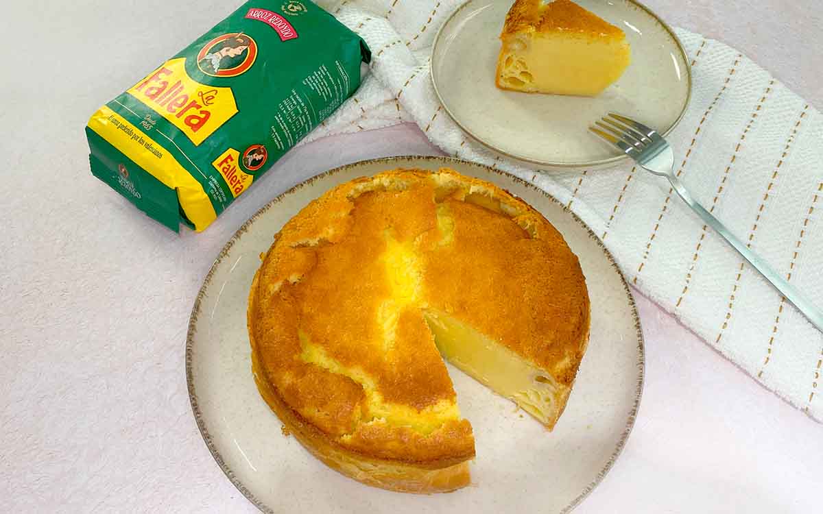 Receta de pastel de arroz