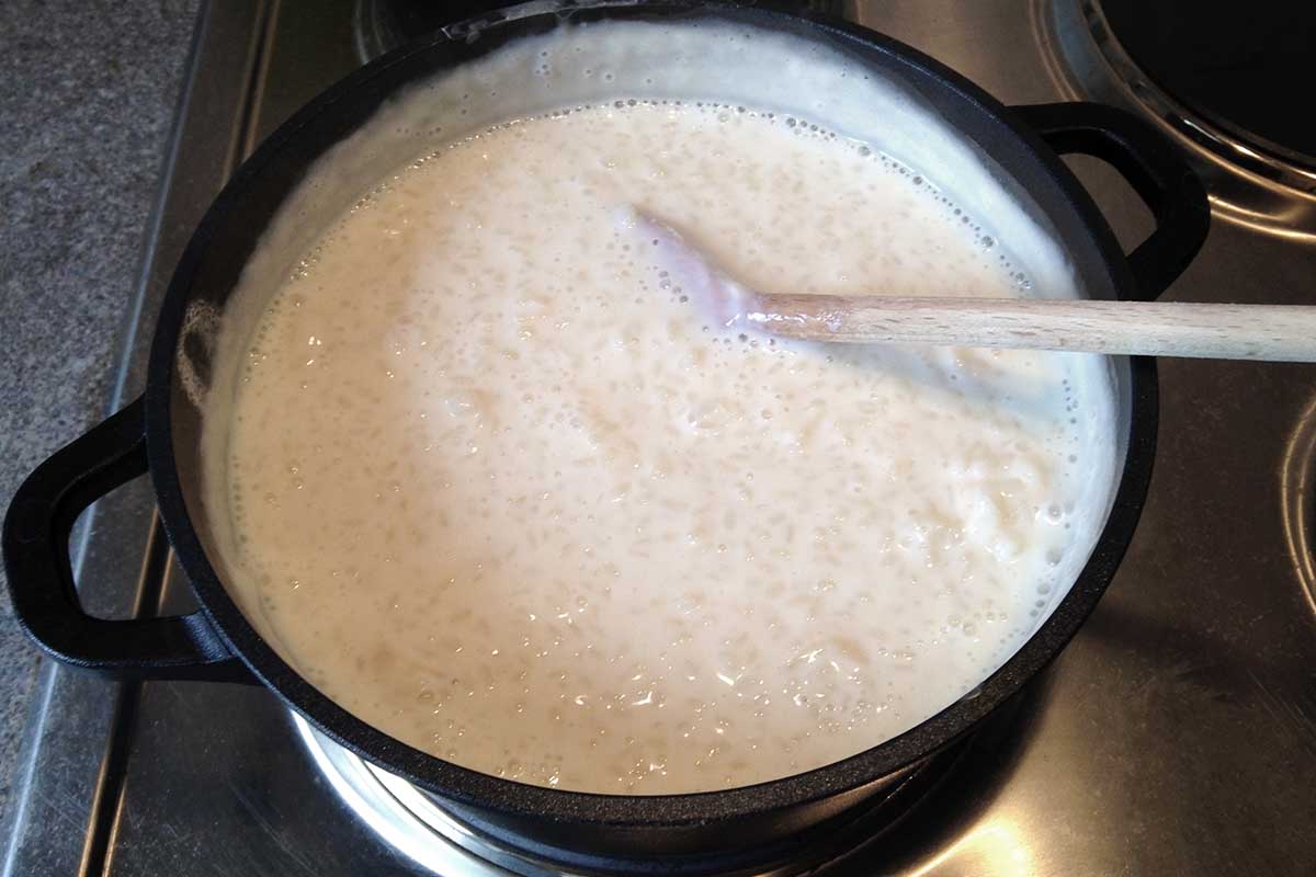 arroz con leche saludable