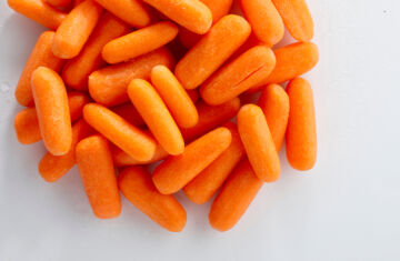 corte torneado zanahorias