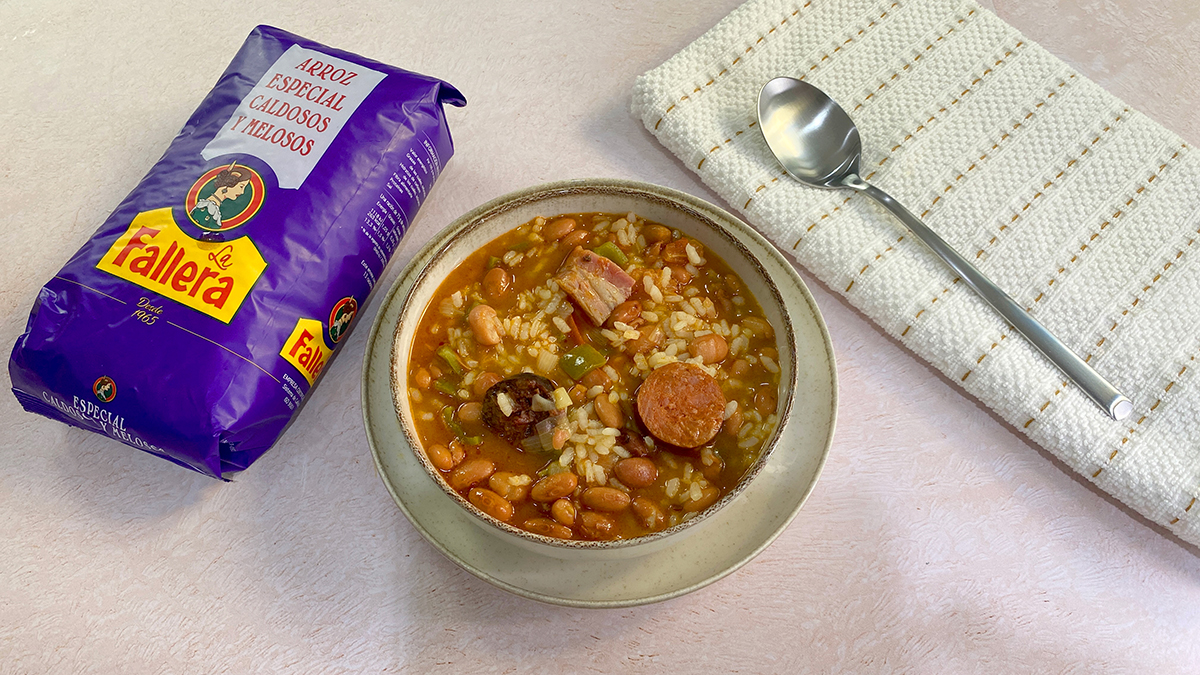 Receta de judías pintas con arroz