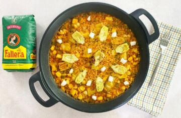 Arroz con sepia y alcachofas: receta mediterránea