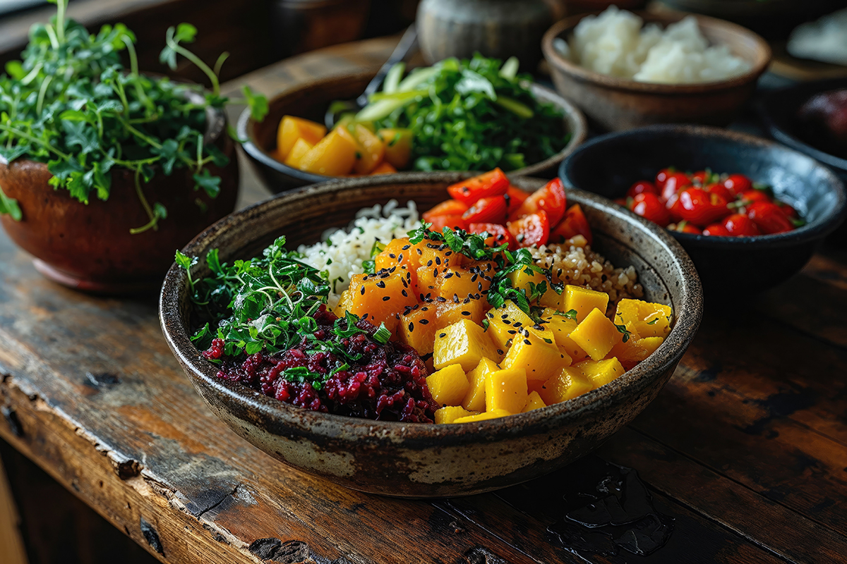 alimentos sin grasa ensalada