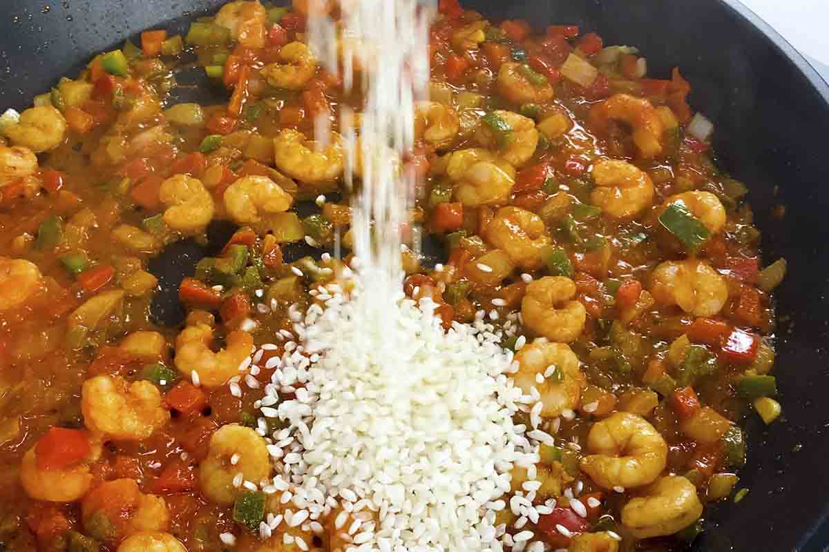 paso a paso arroz con gambas nacarar