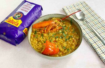 arroz con bogavante meloso valenciano