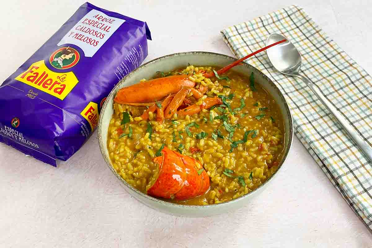 arroz con bogavante meloso valenciano