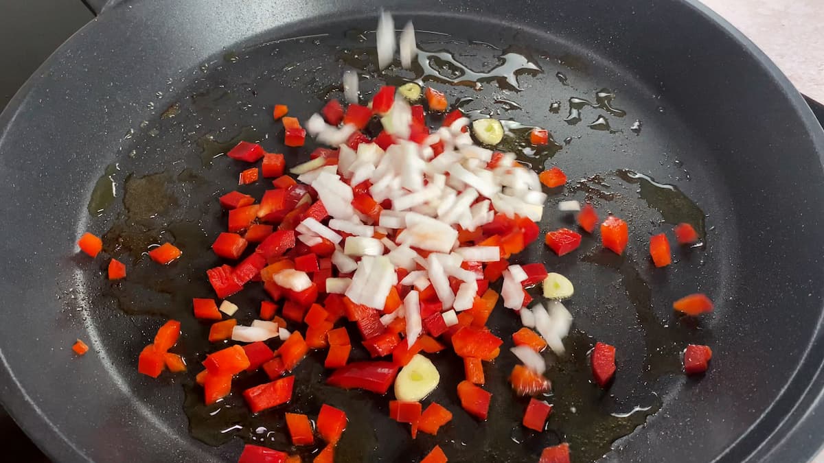 Preparación del sofrito