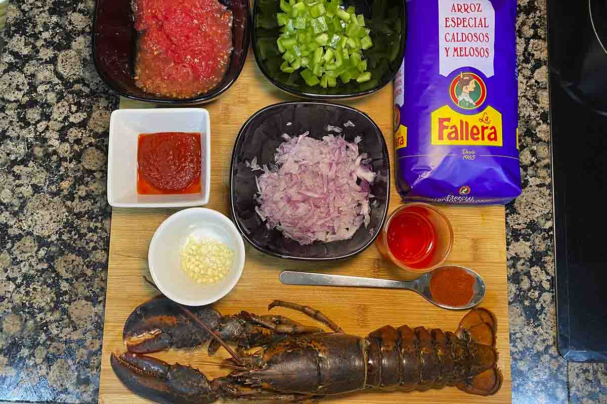 paso a paso arroz con bogavante meloso ingredientes